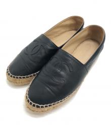 CHANEL（シャネル）の古着「エスパドリーユ」｜ブラック