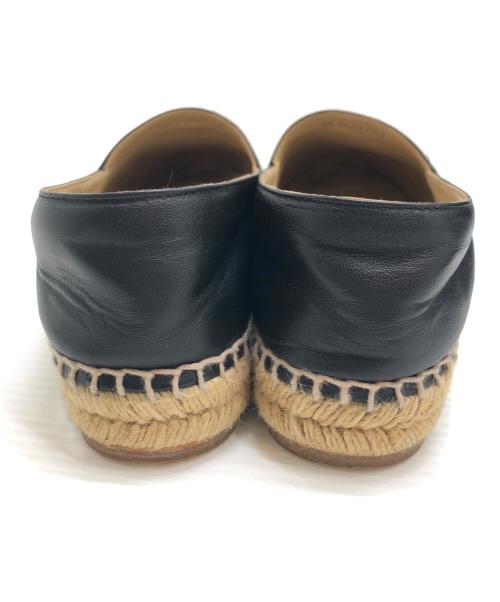 CHANEL（シャネル）CHANEL (シャネル) エスパドリーユ ブラック サイズ:37(23.5CM)の古着・服飾アイテム