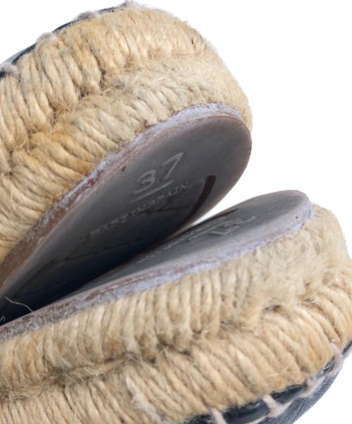 CHANEL（シャネル）CHANEL (シャネル) エスパドリーユ ブラック サイズ:37(23.5CM)の古着・服飾アイテム