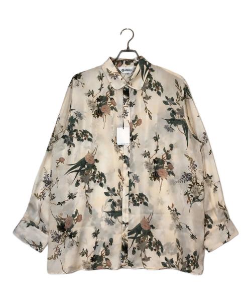 &ellecy（アンドエルシー）&ELLECY (アンドエルシー) 花柄長袖シャツ アイボリー サイズ:M 未使用品の古着・服飾アイテム