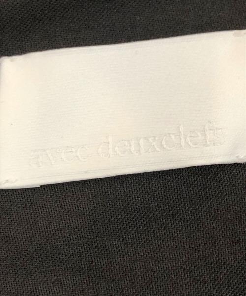 avec deuxclefs（アヴェクデュクレ）avec deuxclefs (アヴェクデュクレ) リネンワンピース ブラック サイズ:M 未使用品の古着・服飾アイテム