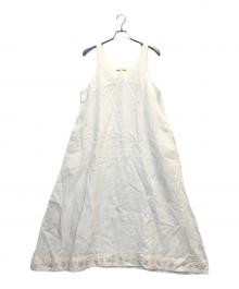 aodress（アオドレス）の古着「リネン刺繍ワンピース」｜ホワイト
