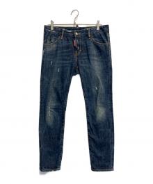 DSQUARED2（ディースクエアード）の古着「ダメージ加工デニムパンツ」｜インディゴ