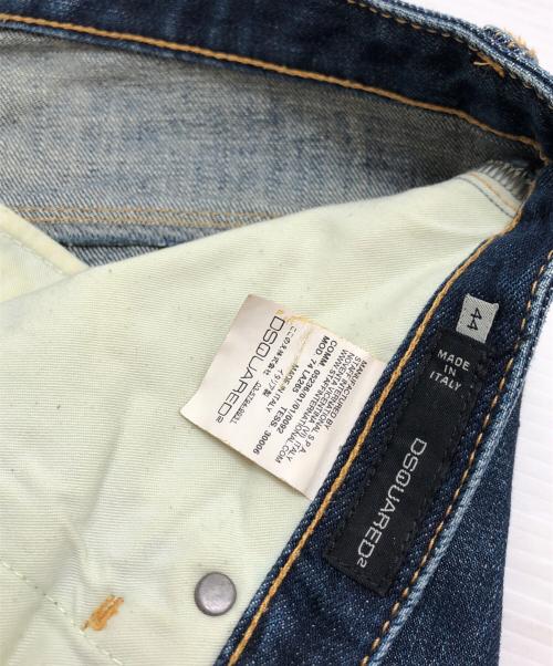 DSQUARED2（ディースクエアード）DSQUARED2 (ディースクエアード) ダメージ加工デニムパンツ インディゴ サイズ:44の古着・服飾アイテム