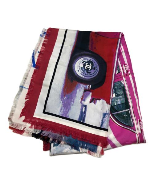 CHANEL（シャネル）CHANEL (シャネル) 車柄大判スカーフ マルチカラーの古着・服飾アイテム