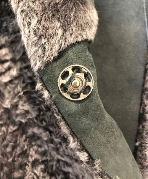 DROMe（ドローム）DROMe (ドローム) バーシブルフーデットムートンジャケット ブラック サイズ:XSの古着・服飾アイテム