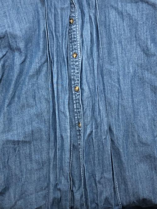 Rie miller（リエ ミラー）Rie miller (リエ ミラー) リボンタイ ブラウス インディゴ サイズ:Fの古着・服飾アイテム