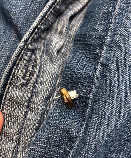 Rie miller（リエ ミラー）Rie miller (リエ ミラー) リボンタイ ブラウス インディゴ サイズ:Fの古着・服飾アイテム