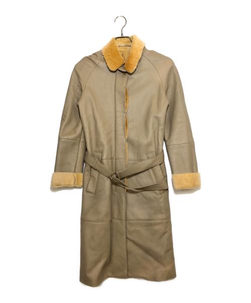 BALLY（バリー）BALLY (バリー) ラムレザーコート ブラウン サイズ:表記なしの古着・服飾アイテム