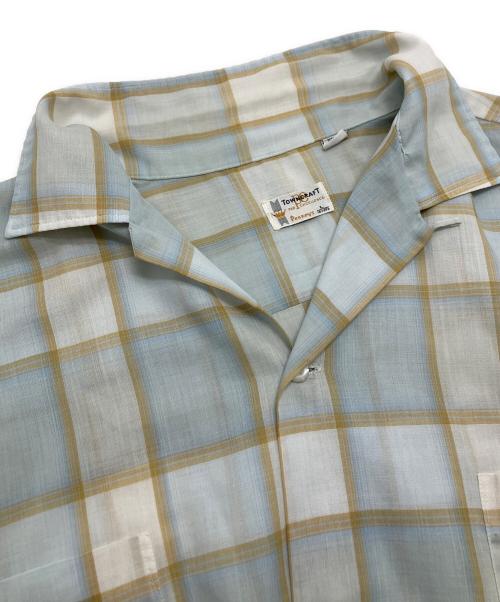 TOWN CRAFT（タウンクラフト）TOWN CRAFT (タウンクラフト) チェックオープンカラーシャツ サイズ:Lの古着・服飾アイテム