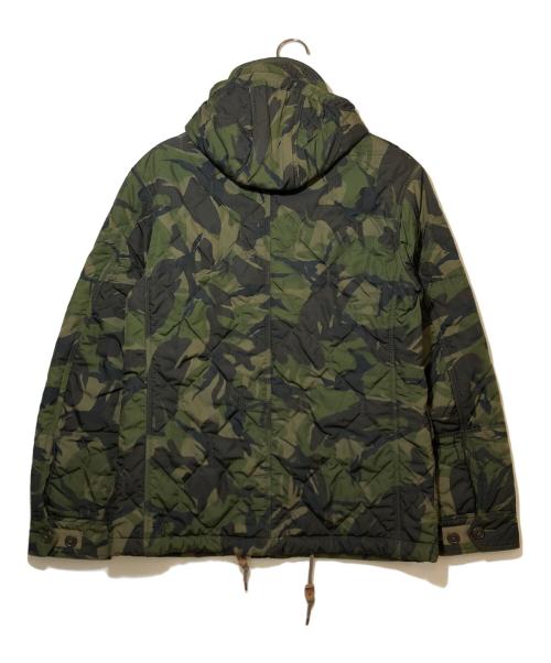 POLO RALPH LAUREN（ポロ・ラルフローレン）POLO RALPH LAUREN (ポロ・ラルフローレン) カモ柄キルティングジャケット カーキ サイズ:Sの古着・服飾アイテム