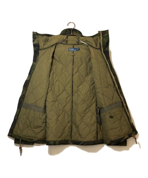 POLO RALPH LAUREN（ポロ・ラルフローレン）POLO RALPH LAUREN (ポロ・ラルフローレン) カモ柄キルティングジャケット カーキ サイズ:Sの古着・服飾アイテム
