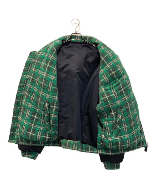 masonprince（メゾンプリンス）masonprince (メゾンプリンス) リブニット切替ブルゾン ネイビー サイズ:2の古着・服飾アイテム