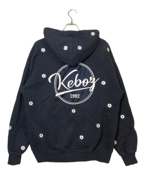 KEBOZ（ケボズ）KEBOZ (ケボズ) NICK GEAR (ニックギア) 刺繍パーカー ブラック サイズ:Mの古着・服飾アイテム