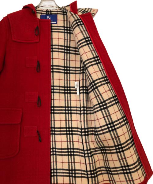 BURBERRY BLUE LABEL（バーバリーロンドンブルーレーベル）BURBERRY BLUE LABEL (バーバリーロンドンブルーレーベル) ダッフルコート レッド サイズ:38の古着・服飾アイテム