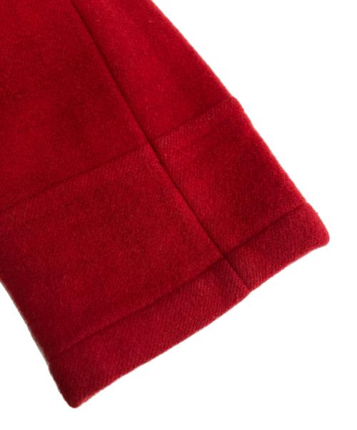 BURBERRY BLUE LABEL（バーバリーロンドンブルーレーベル）BURBERRY BLUE LABEL (バーバリーロンドンブルーレーベル) ダッフルコート レッド サイズ:38の古着・服飾アイテム