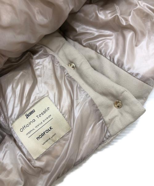 HERNO（ヘルノ）HERNO (ヘルノ) ウールダウンハーフコート ベージュ サイズ:40の古着・服飾アイテム