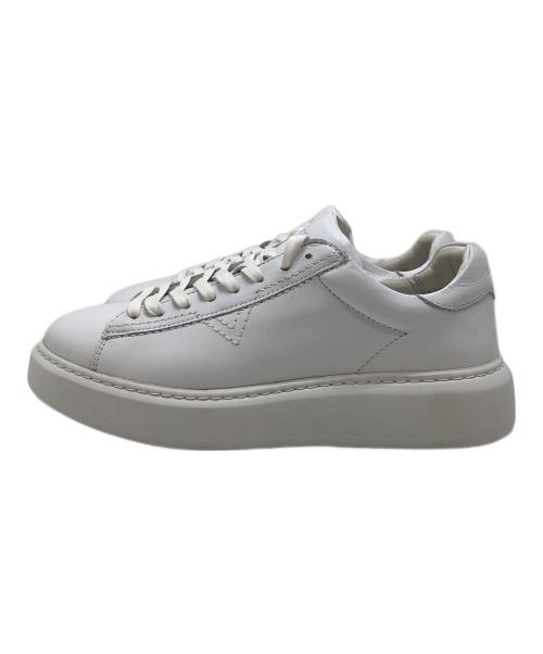 DIESEL（ディーゼル）DIESEL (ディーゼル) S-VSOUL V-stitch platform leather sneakers ホワイト サイズ:41(25.5～26.0cm)の古着・服飾アイテム