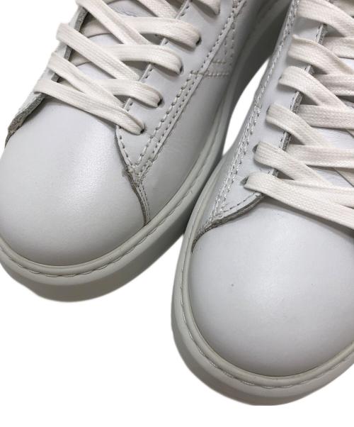 DIESEL（ディーゼル）DIESEL (ディーゼル) S-VSOUL V-stitch platform leather sneakers ホワイト サイズ:41(25.5～26.0cm)の古着・服飾アイテム