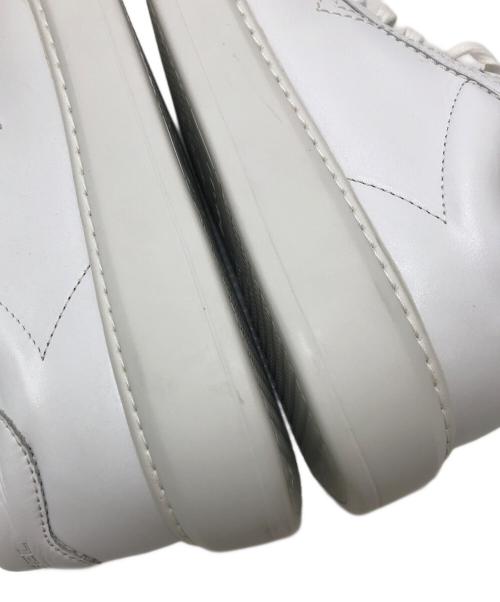 DIESEL（ディーゼル）DIESEL (ディーゼル) S-VSOUL V-stitch platform leather sneakers ホワイト サイズ:41(25.5～26.0cm)の古着・服飾アイテム