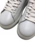 中古・古着 DIESEL (ディーゼル) S-VSOUL V-stitch platform leather sneakers ホワイト サイズ:41(25.5～26.0cm)：9000円