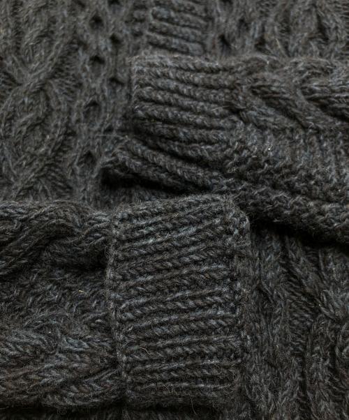 HIMALAYAN CLIMBER'S HAND-KNIT（ヒマラヤン クライマーズ ハンドニット）HIMALAYAN CLIMBER'S HAND-KNIT (ヒマラヤン クライマーズ ハンドニット) 手編みショールカラーカーディガン ネイビー サイズ:Lの古着・服飾アイテム