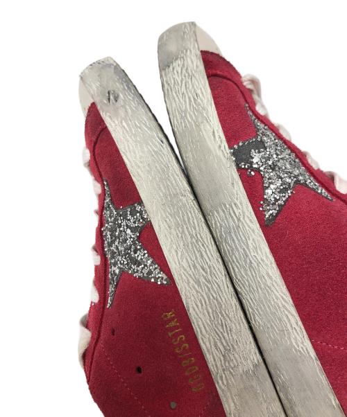 GOLDEN GOOSE（ゴールデングース）GOLDEN GOOSE (ゴールデングース) Super-Star グリッタースター レッド サイズ:37の古着・服飾アイテム