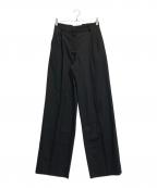 LOEWEロエベ）の古着「ウールギャバ 2タック ワイドパンツ」｜ブラック
