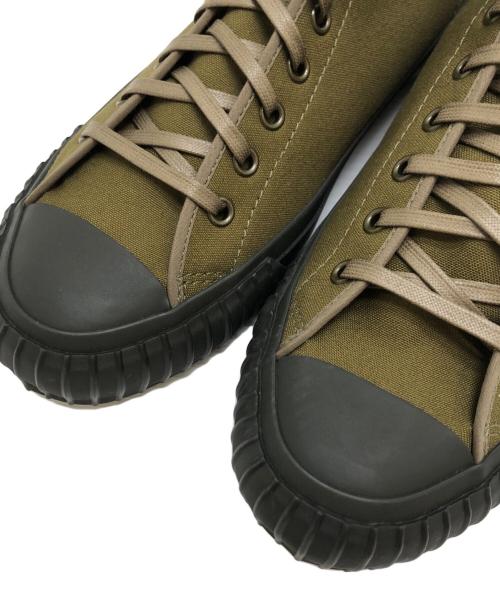 45R（フォーティファイブ・アール）45R (フォーティファイブ・アール) ダックのハイカットスニーカー カーキ サイズ:25.0の古着・服飾アイテム