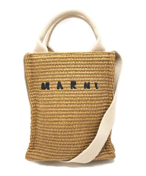 MARNI（マルニ）MARNI (マルニ) Mini Logo Motif Raffia Handbag サイズ:UNIの古着・服飾アイテム