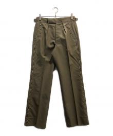TOGA PULLA×j.compton sons&webb（トーガ プルラ）の古着「スタッズ加工ミリタリーパンツ」｜ベージュ
