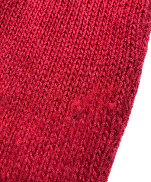 AMI Alexandre Mattiussi（アミアレクサンドルマテュッシ）AMI Alexandre Mattiussi (アミアレクサンドルマテュッシ) アルパカ混カーディガン レッド サイズ:Mの古着・服飾アイテム