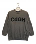 COMME des GARCONS HOMMEコムデギャルソン オム）の古着「Cdghロゴニット」｜カーキ