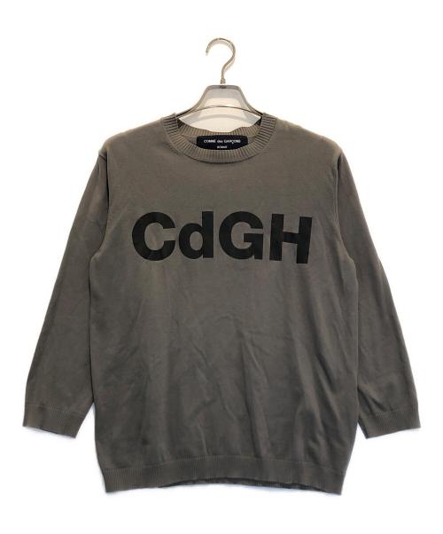 COMME des GARCONS HOMME（コムデギャルソン オム）COMME des GARCONS HOMME (コムデギャルソン オム) Cdghロゴニット カーキ サイズ:Sの古着・服飾アイテム