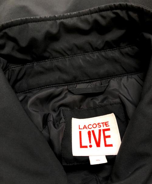 LACOSTE LIVE（ラコステライブ）LACOSTE LIVE (ラコステライブ) 中綿コーチジャケット ブラック サイズ:XLの古着・服飾アイテム