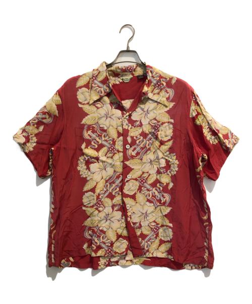pine mcswine（リアルマッコイズ）pine mcswine (リアルマッコイズ) THE REAL McCOY'S (ザ・リアルマッコイズ) アロハシャツ レッド サイズ:17Lの古着・服飾アイテム