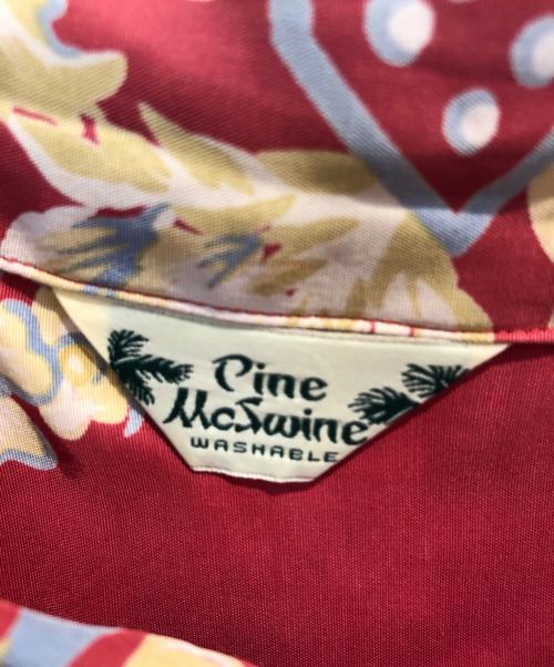 pine mcswine（リアルマッコイズ）pine mcswine (リアルマッコイズ) THE REAL McCOY'S (ザ・リアルマッコイズ) アロハシャツ レッド サイズ:17Lの古着・服飾アイテム