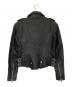 DIESEL (ディーゼル) ゴートレザーライダースジャケット ブラック サイズ:XS：18000円