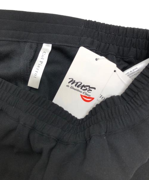 MUSE de Deuxieme Classe（ミューズ ドゥーズィエム クラス）MUSE de Deuxieme Classe (ミューズ ドゥーズィエム クラス) ジョーゼットスソリブパンツ ブラック サイズ:36 未使用品の古着・服飾アイテム