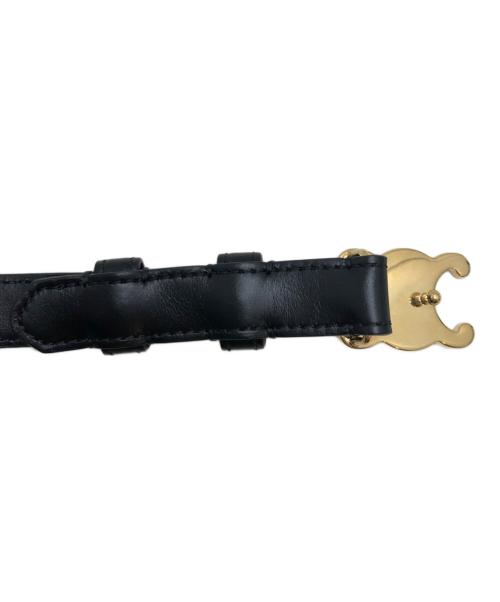 CELINE（セリーヌ）CELINE (セリーヌ) スモール18MMトリオンフベルト ブラック サイズ:75表記の古着・服飾アイテム