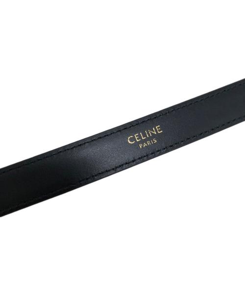 CELINE（セリーヌ）CELINE (セリーヌ) スモール18MMトリオンフベルト ブラック サイズ:75表記の古着・服飾アイテム
