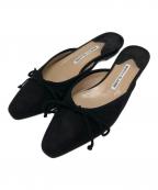 Manolo Blahnikマノロブラニク）の古着「ミュール」｜ブラック