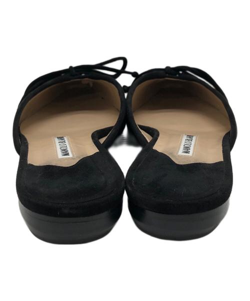 Manolo Blahnik（マノロブラニク）Manolo Blahnik (マノロブラニク) ミュール ブラック サイズ:38の古着・服飾アイテム