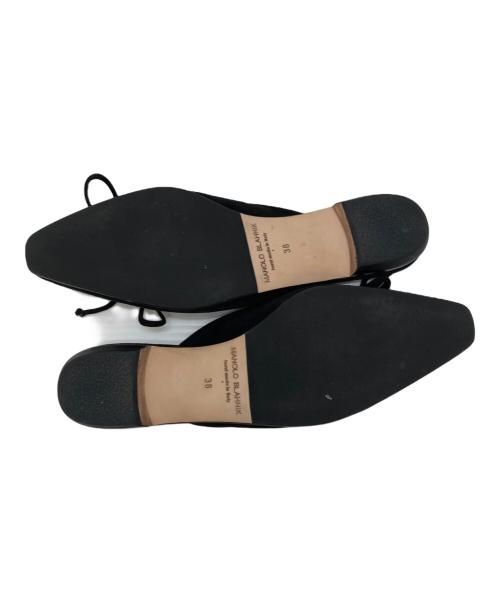 Manolo Blahnik（マノロブラニク）Manolo Blahnik (マノロブラニク) ミュール ブラック サイズ:38の古着・服飾アイテム