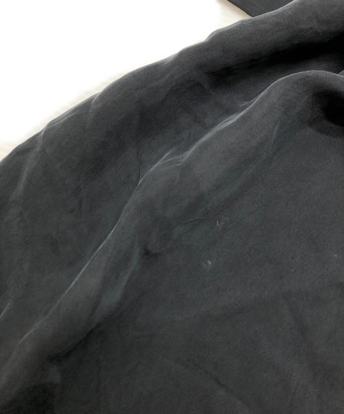 1er Arrondissement（プルミエ アロンディスモン）1er Arrondissement (プルミエ アロンディスモン) キュプラフィブリルシャツワンピース ブラック サイズ:38の古着・服飾アイテム