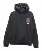 HUF×MARVELハフ×マーベル）の古着「THWIP TRIANGLE P/O HOODIE」｜ブラック