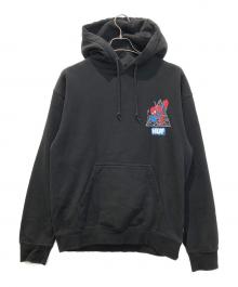 HUF×MARVEL（ハフ×マーベル）の古着「THWIP TRIANGLE P/O HOODIE」｜ブラック