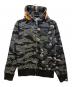 A BATHING APE（ア ベイシング エイプ）の古着「Tiger Shark Half Full Zip Hoodie」｜ブラック