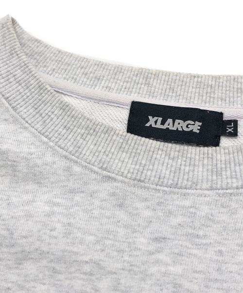 X-LARGE（エクストララージ）X-LARGE (エクストララージ) クルーネックスウェット グレー サイズ:XLの古着・服飾アイテム