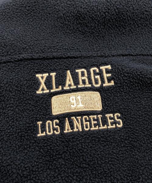 X-LARGE（エクストララージ）X-LARGE (エクストララージ) EMBROIDERED RIB LINE FLEECE ネイビー サイズ:XLの古着・服飾アイテム